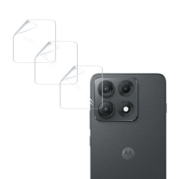 Гідрогелева плівка Hydrogel Film для Motorola Edge 70 Max на камеру 3 шт, Transparent