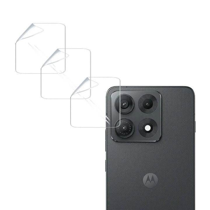 Гідрогелева плівка Hydrogel Film для Motorola Edge 70 Max на камеру 3 шт, Transparent