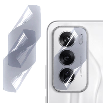не ріже Противоударная гидрогелевая пленка Hydrogel Film для Oppo Reno12 5g на камеру 3 шт, Transparent