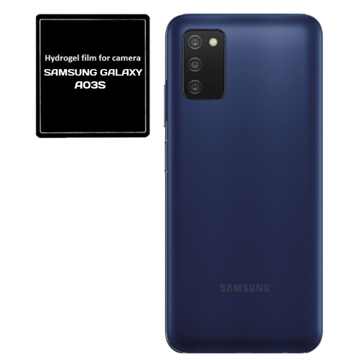 Протиударна гідрогелева плівка Hydrogel Film для Samsung Galaxy A03s на камеру 3шт, Transparent