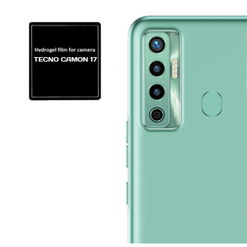 Протиударна гідрогелева плівка Hydrogel Film для Tecno Camon 17 на камеру 3шт, Transparent