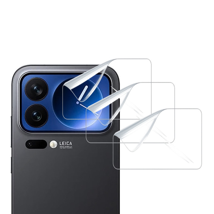 Гидрогелевая пленка Hydrogel Film для Xiaomi 17 Pro Max на камеру 4 шт, Transparent
