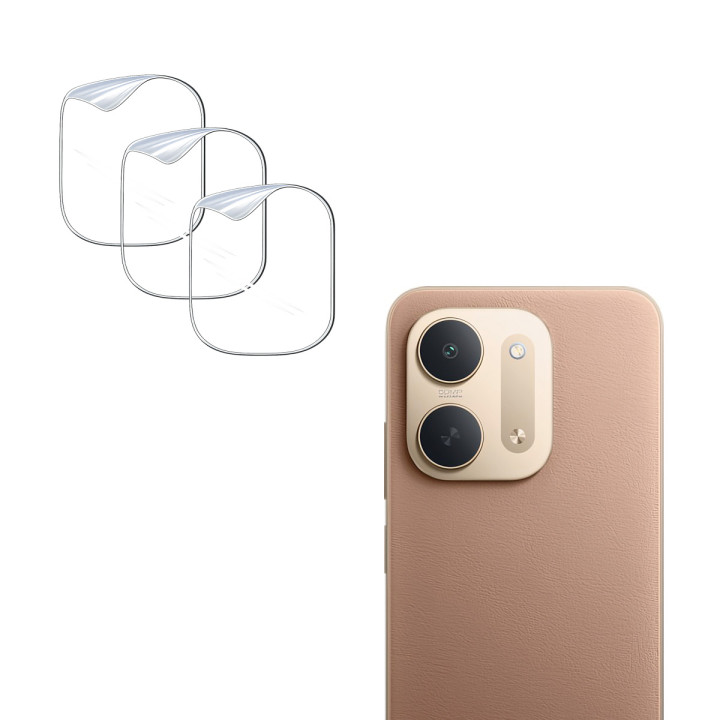 Гідрогелева плівка Hydrogel Film для Xiaomi Redmi 17C 5G на камеру 3 шт, Transparent