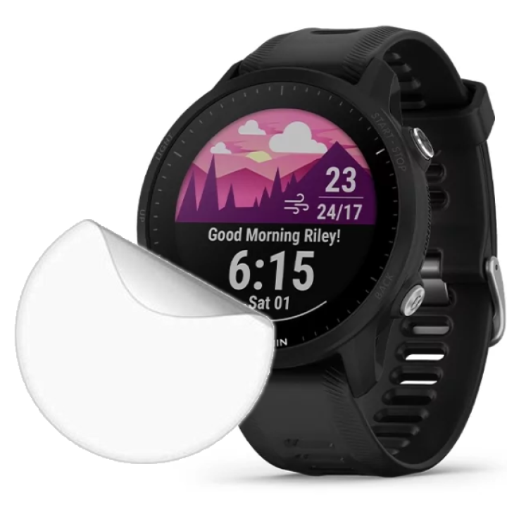 Противоударная гидрогелевая пленка Hydrogel Film для Garmin Forerunner 955 (3 шт), Transparent