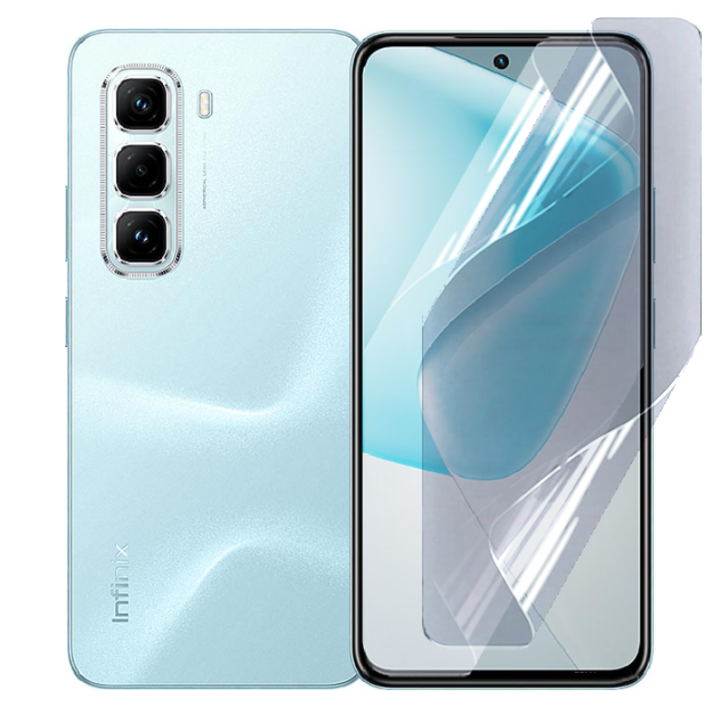 Противоударная гидрогелевая пленка Hydrogel Film для Infinix Hot 50 Pro 4g​, Transparent