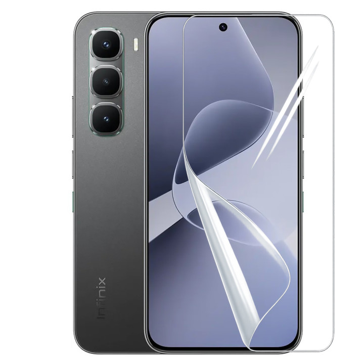 Противоударная гидрогелевая пленка Hydrogel Film для Infinix Hot 60 Pro​, Transparent