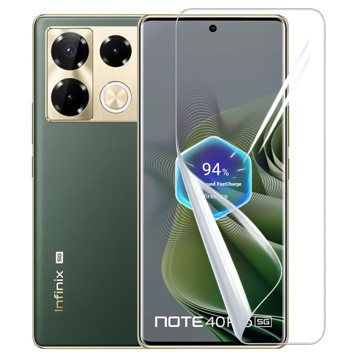 Гидрогелевая пленка Hydrogel Film для Infinix Note 40 Pro+​, Transparent
