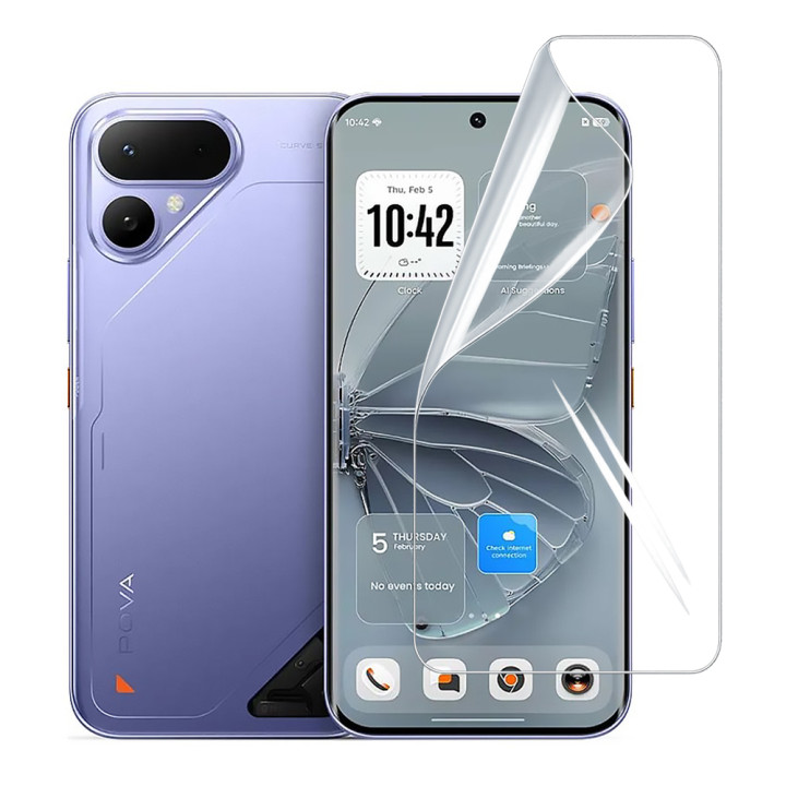 Гидрогелевая пленка Hydrogel Film для Tecno Pova Curve 2 5G, Transparent