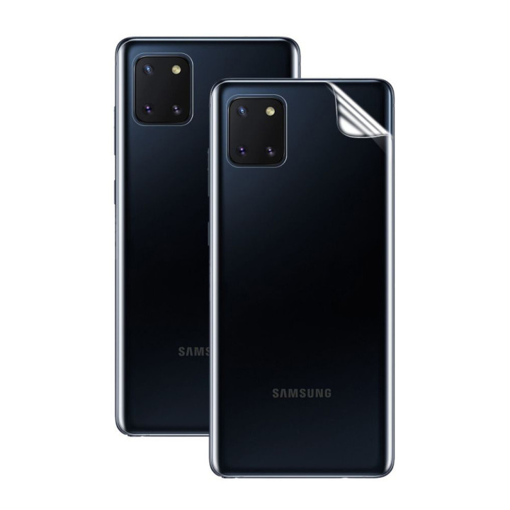 Противоударная гидрогелевая пленка Hydrogel Film для Samsung Galaxy Note 10 Lite на заднюю панель, Transparent