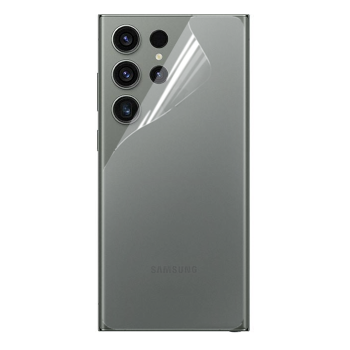 Противоударная гидрогелевая пленка Hydrogel Film для Samsung Galaxy S23 Ultra на заднюю панель, Transparent