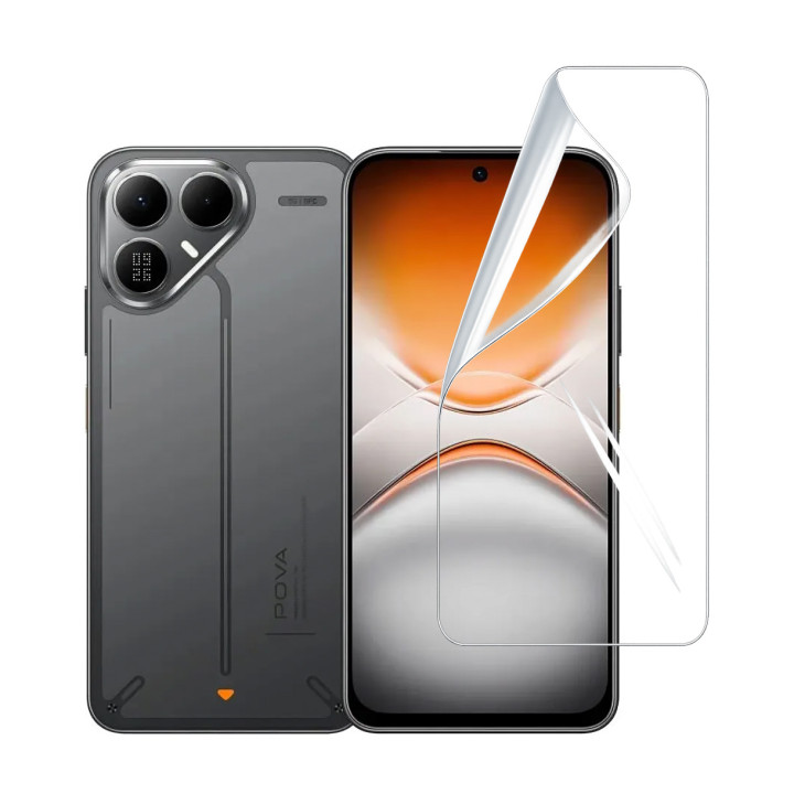 Гідрогелева плівка Hydrogel Film для Tecno Pova 8 5G​, Transparent