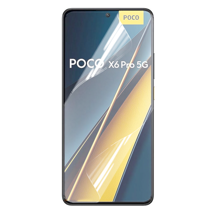 Протиударна гідрогелева плівка Hydrogel Film для Xiaomi Poco X6 Pro​, Transparent