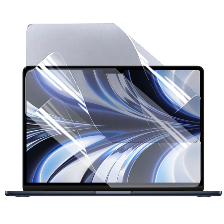 Противоударная гидрогелевая пленка Hydrogel Film для Apple MacBook Air 13.6 M2, M3 2022 / 2024 (298.60*201.77), Transparent