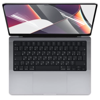 Противоударная гидрогелевая пленка Hydrogel Film для Apple MacBook Pro 14 M1 2021 A2442 (201.00x312.27), Transparent