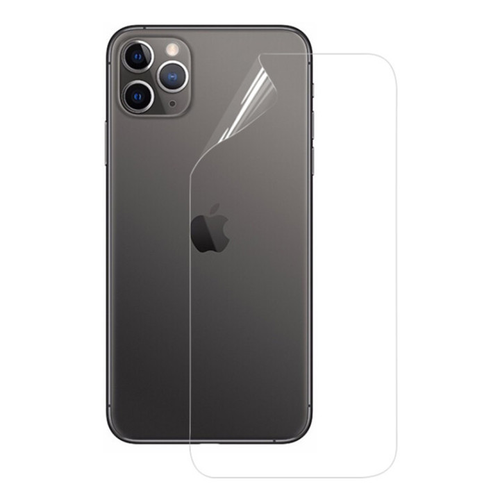 Противоударная гидрогелевая пленка Hydrogel Film для Apple iPhone 11 Pro Max на заднюю панель, Transparent