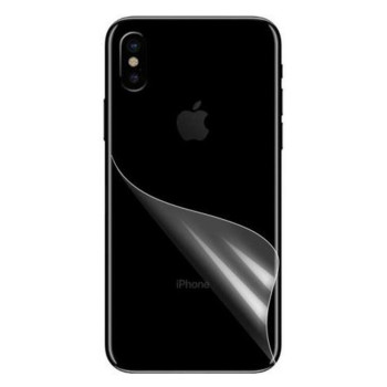 Противоударная гидрогелевая пленка Hydrogel Film для Apple iPhone XS на заднюю панель, Transparent