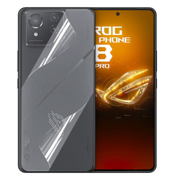Противоударная гидрогелевая пленка Hydrogel Film для Asus ROG Phone 8 Pro на заднюю панель, Transparent