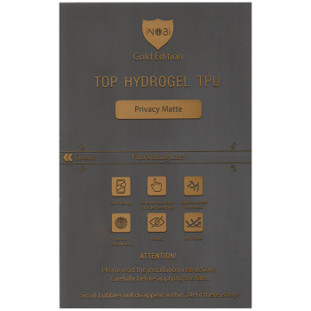 Гидрогелевая пленка iNobi Privacy Matte для HTC U20 5G (Антишпион)