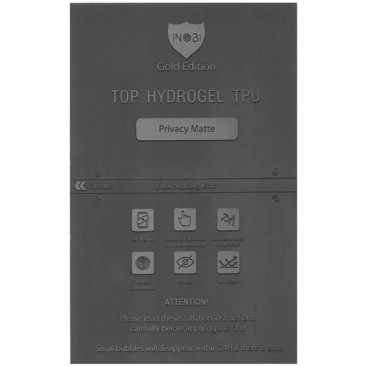 Гидрогелевая пленка iNobi Privacy Matte для Alcatel 1v 2019 (Антишпион)