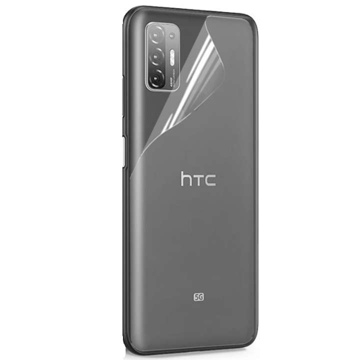 Противоударная гидрогелевая пленка Hydrogel Film для HTC Desire 21 Pro 5G на заднюю панель, Transparent