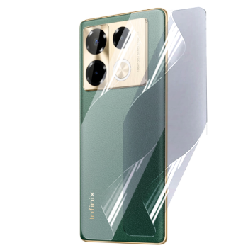 Противоударная гидрогелевая пленка Hydrogel Film для Infinix Note 40 Pro 4G / 5G на заднюю панель, Transparent
