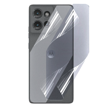Противоударная гидрогелевая пленка Hydrogel Film для Motorola Edge 50 на заднюю панель, Transparent