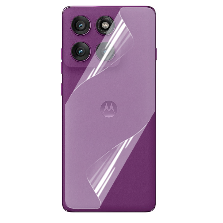 Противоударная гидрогелевая пленка Hydrogel Film для Motorola Edge 60 Pro на заднюю панель, Transparent