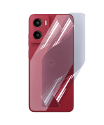 Противоударная гидрогелевая пленка Hydrogel Film для Motorola Moto G05 на заднюю панель, Transparent