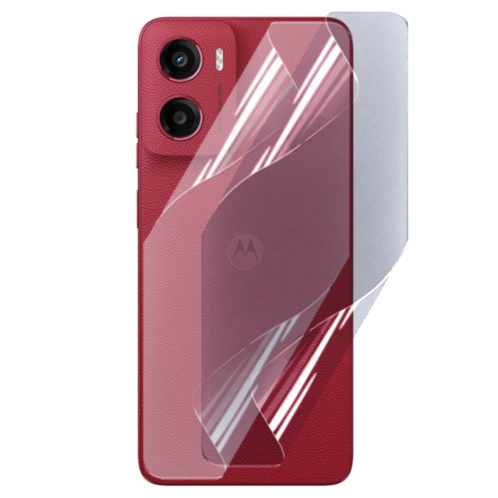 Противоударная гидрогелевая пленка Hydrogel Film для Motorola Moto G05 на заднюю панель, Transparent