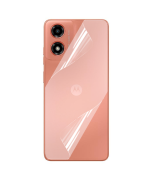 Протиударна гідрогелева плівка Hydrogel Film для Motorola Moto G04s на задню панель, Transparent