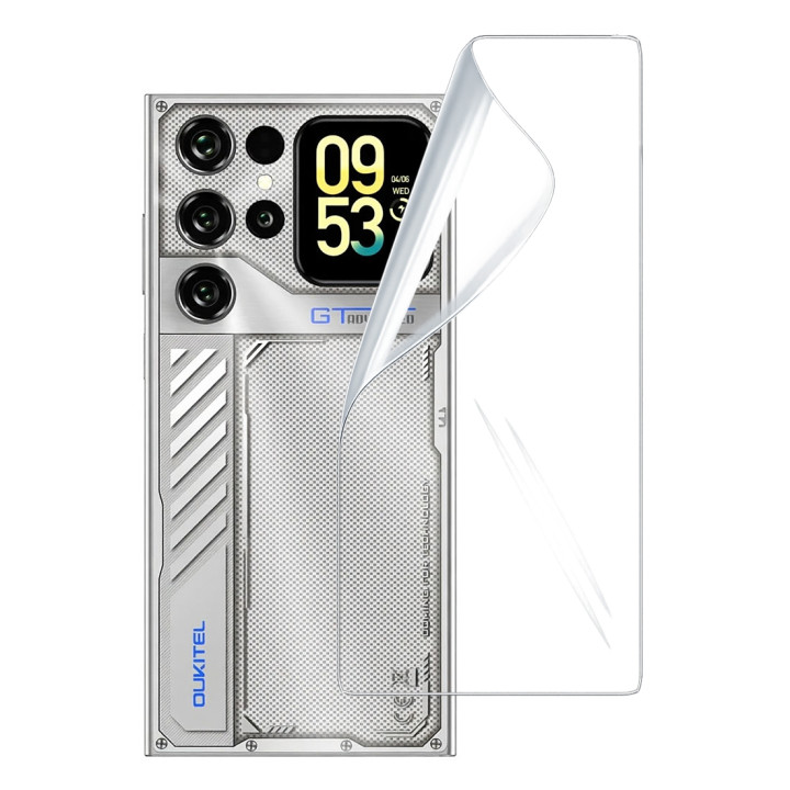 Гидрогелевая пленка Hydrogel Film для Oukitel C62 GT на заднюю панель, Transparent