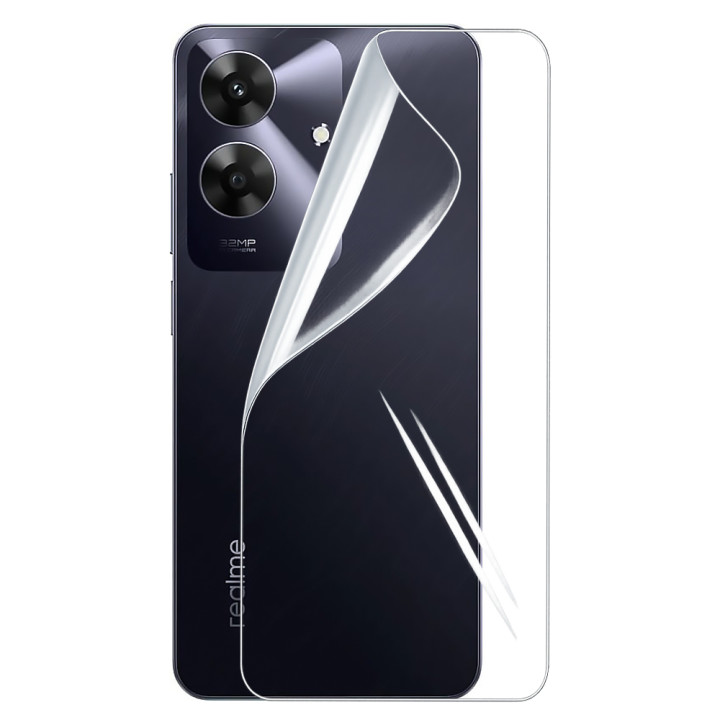 Гидрогелевая пленка Hydrogel Film для Realme Note 60​ на заднюю панель, Transparent