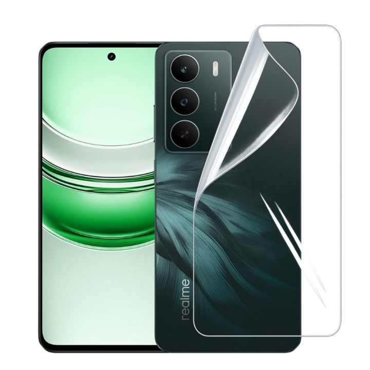 Гидрогелевая пленка Hydrogel Film для Realme P3 Lite 5G на заднюю панель, Transparent
