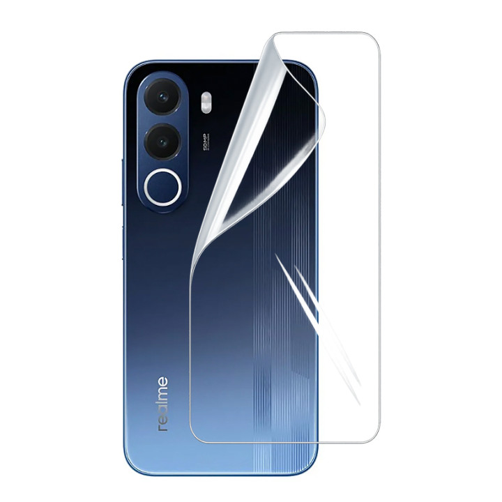 Гидрогелевая пленка Hydrogel Film для Realme P4x 4G на заднюю панель, Transparent