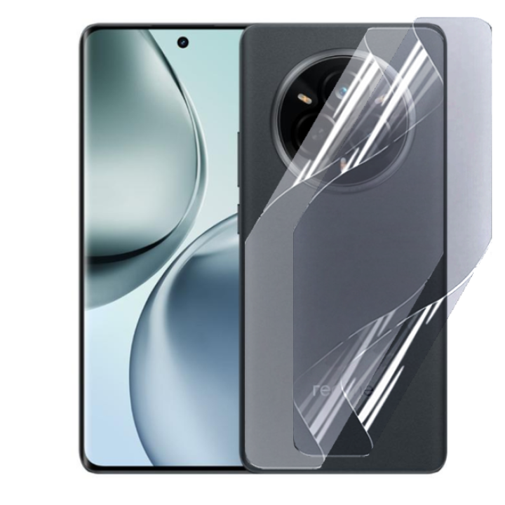 Противоударная гидрогелевая пленка Hydrogel Film для Realme 14 Pro​​​​​ на заднюю панель, Transparent