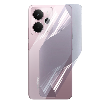 Противоударная гидрогелевая пленка Hydrogel Film для Realme Realme 14 на заднюю панель, Transparent