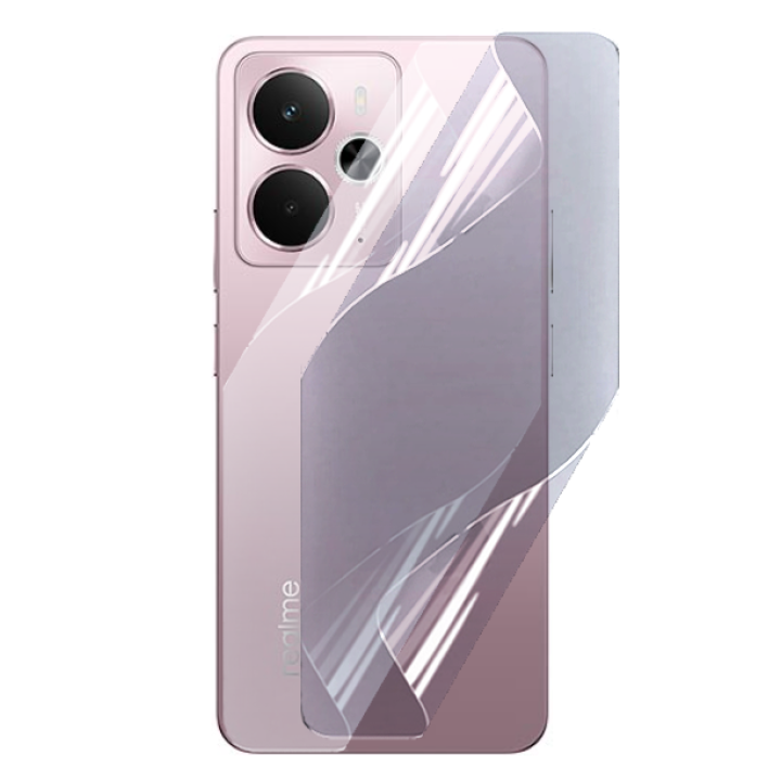 Противоударная гидрогелевая пленка Hydrogel Film для Realme 14​​ на заднюю панель, Transparent