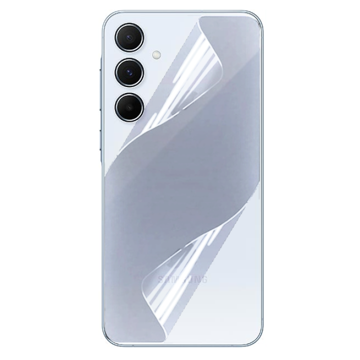 Противоударная гидрогелевая пленка Hydrogel Film для Samsung Galaxy A55 5G на заднюю панель, Transparent