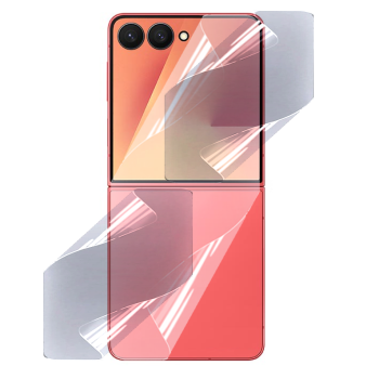 Противоударная гидрогелевая пленка Hydrogel Film для Samsung Galaxy Flip7 на заднюю панель, Transparent