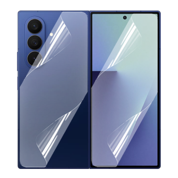 Противоударная гидрогелевая пленка Hydrogel Film для Samsung Galaxy Fold7 на заднюю панель, Transparent