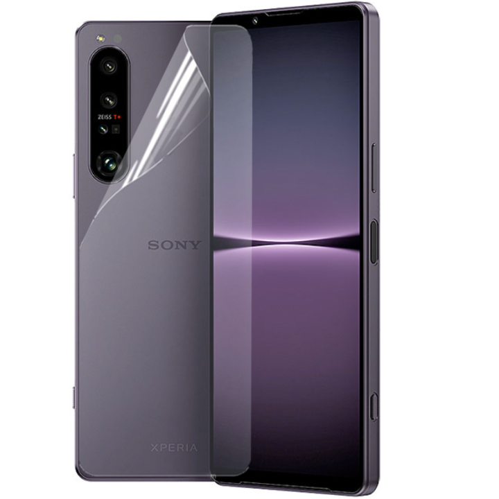 Противоударная гидрогелевая пленка Hydrogel Film для Sony Xperia 1 IV на заднюю панель, Transparent