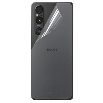 Противоударная гидрогелевая пленка Hydrogel Film для Sony Xperia 1 V на заднюю панель, Transparent