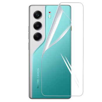 Гидрогелевая пленка Hydrogel Film для Tecno Camon 40 на заднюю панель, Transparent