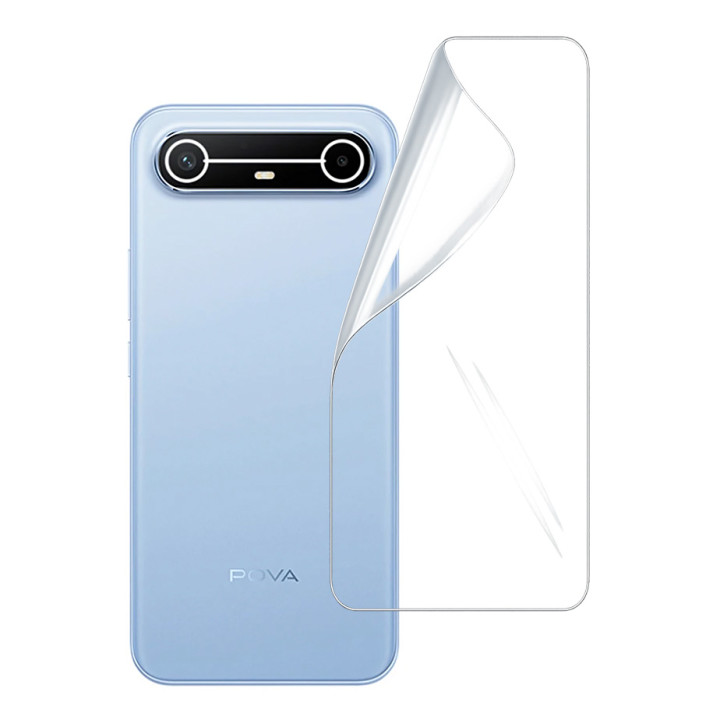 Гідрогелева плівка Hydrogel Film для Tecno Pova Slim 5G​​​ на задню панель, Transparent