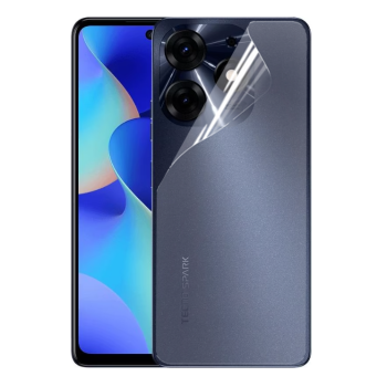 Протиударна гідрогелева плівка Hydrogel Film для Tecno Spark 10 Pro на задню панель, Transparent