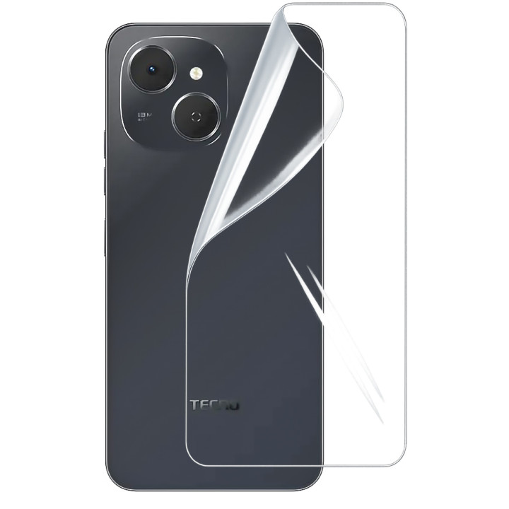 Гідрогелева плівка Hydrogel Film для Tecno Spark 40C на задню панель, Transparent
