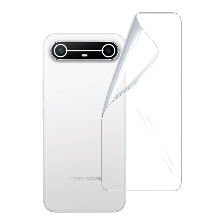 Гідрогелева плівка Hydrogel Film для Tecno Spark Slim на задню панель, Transparent