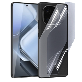Протиударна гідрогелева плівка Hydrogel Film для Vivo iQOO Z9 Turbo+ на задню панель, Transparent