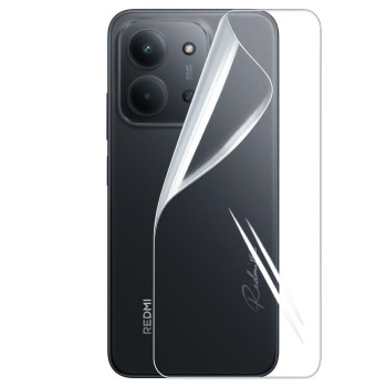 Гидрогелевая пленка Hydrogel Film для Xiaomi Redmi 15C 4G на заднюю панель, Transparent