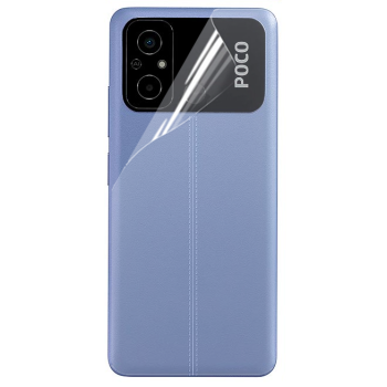 Противоударная гидрогелевая пленка Hydrogel Film для Xiaomi Poco C55 на заднюю панель, Transparent